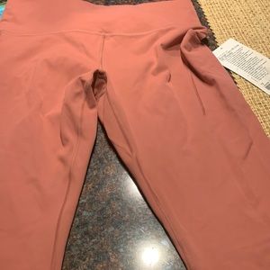 Lululemon crop workout pants- color is mauve
